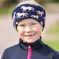 Marineblau-Pink - Back - Hy - "Flaine" Mütze für Kinder