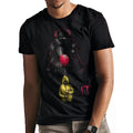 Schwarz - Back - It Unisex lauernder Pennywise Ballon T-Shirt