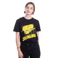 Schwarz - Back - The Shining Unisex Erwachsene Gelbes Logo T-Shirt