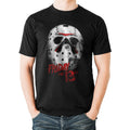 Schwarz - Back - Friday The 13th Erwachsene Unisex Masken Design T-Shirt