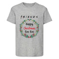 Grau - Front - Friends - "Xmas Eve Eve" T-Shirt für Herren-Damen Unisex - weihnachtliches Design
