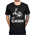 Schwarz - Side - Johnny Cash Unisex Finger Design T-Shirt
