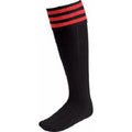 Schwarz-Rot - Front - Euro - Socken für Herren