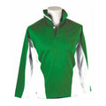 Smaragdgrün-Weiß - Front - Carta Sport - Rugby-Shirt für Herren-Damen Unisex