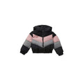 Schwarz-Pink-Grau - Front - Blue Zoo - Jacke kurz geschnitten für Mädchen