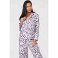Violett - Pack Shot - Debenhams - Schlafanzug mit langer Hose für Damen