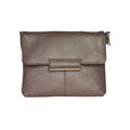 Taupe - Front - Eastern Counties Leather Damenhandtasche Carys mit Schulterkette