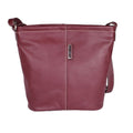 Burgunder - Front - Eastern Counties Leather - Damen Handtasche "Erica"