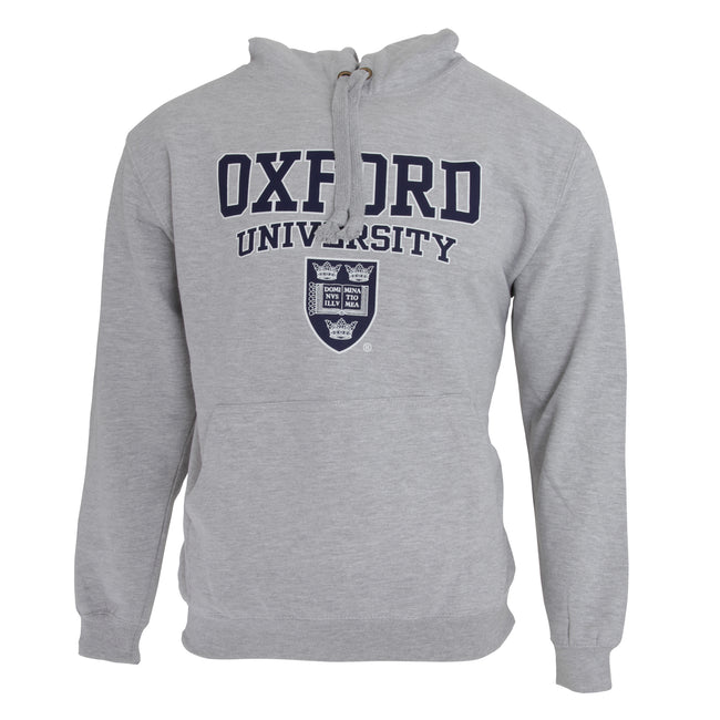Grau - Front - Herren Kapuzenpullover - Hoodie  - Kapuzen-Sweatshirt mit Aufschrift Oxford University