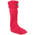 Rot - Front - Cotswold Fleece Gummistiefel-Socken für Erwachsene