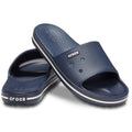 Marineblau-Weiß - Close up - Crocs Damen Crocband III Slide Slip On Sandale