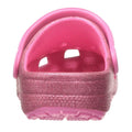 Helles Pink - Side - Crocs - Kinder Clogs "Classic", Glitzer