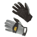 Schwarz-Grau - Back - Caterpillar 12213 Herren Neopren-Handschuhe, komfortable Passform