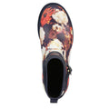 Marineblau - Pack Shot - Muck Boots - Damen Stiefeletten "Liberty", Blumenmuster, Gummi