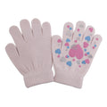 Rosa - Front - Magic Gloves Winter Handschuhe mit gummiertem Motiv