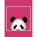 Pink - Back - Inquisitive Creatures Tragetasche mit Panda-Motiv