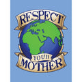 Himmelblau - Side - Grindstore Tragetasche Respect Your Mother Earth