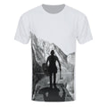 Schwarz-Weiß - Front - Grindstore Herren T-Shirt mit Sublimationsdruck Wikingerkrieger