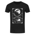 Schwarz meliert - Front - Deadly Tarot Herren T-Shirt The Moon