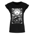 Schwarz - Front - Deadly Tarot Damen T-Shirt The Sun