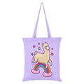 Lila - Front - Grindstore - Tragetasche "Happy Space", Lama