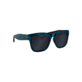 Blau - Front - Grindstore Sonnenbrille mit Rauchglaslinsen, Holzoptik
