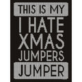 Schwarz-Weiß - Side - Grindstore - "This Is My I Hate Xmas Jumpers" Pullover für Herren-Damen Unisex - weihnachtliches Design