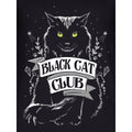 Schwarz - Side - Grindstore - "Black Cat Club" T-Shirt für Damen