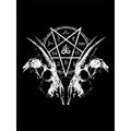 Schwarz - Side - Grindstore - Tragetasche "Goat Skull Pentagram"