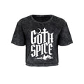 Grau - Front - Grindstore - "Goth Spice" Kurzes Top für Damen