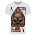 Weiß-Schwarz-Orange - Front - Grindstore - "Ace Of Spades" T-Shirt für Herren