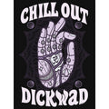 Schwarz - Side - Grindstore - "Chill Out Dickwad" Top für Damen
