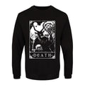 Schwarz-Weiß - Front - Deadly Tarot - "Death" Sweatshirt für Herren