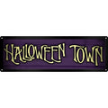 Violett - Front - Grindstore Blechschild Halloween Town schmal