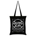 Schwarz-Weiß - Front - Grindstore - Tragetasche "Salem's Cafe"