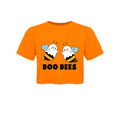 Orange-Schwarz-Weiß - Front - Pop Factory - "Boo Bees" Kurzes Top für Damen