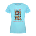 Türkis - Front - Pop Factory - "Cat Lady" T-Shirt für Damen
