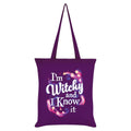 Violett - Front - Grindstore - Tragetasche "I'm Witchy And I Know It"