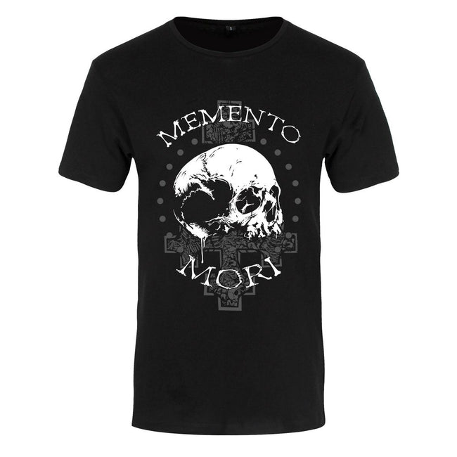 Schwarz - Front - Grindstore Herren T-Shirt Memento Mori