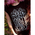 Schwarz - Back - Grindstore Damen T-Shirt Nerdy Dirty Inked & Curvy