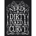 Schwarz - Lifestyle - Grindstore Damen T-Shirt Nerdy Dirty Inked & Curvy