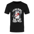 Schwarz - Front - Psycho Penguin Herren T-Shirt I Do Bad Things