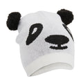 Panda - Front - FLOSO Kinder Tier Design Winter Beanie Mütze (Tiger, Panda, Bär, Hund)