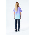 Violett-Blau-Weiß - Side - Hype Kinder T-Shirt Folie Fade