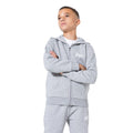 Grau - Front - Hype Kinder Kapuzenjacke mit Mini-Logo