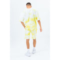 Gelb-Weiß - Lifestyle - Hype - "Printed" Jersey-Shorts für Herren-Damen Unisex