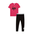 Pink-Schwarz - Front - Hype - T-Shirts und Leggings für Kinder