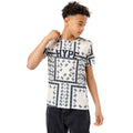 Cremefarbe-Schwarz - Front - Hype - "Paisley" T-Shirt für Jungen