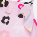 Pink-Schwarz - Side - Hype - "Frilly" Badeanzug für Mädchen