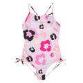 Pink-Schwarz - Front - Hype - "Frilly" Badeanzug für Mädchen